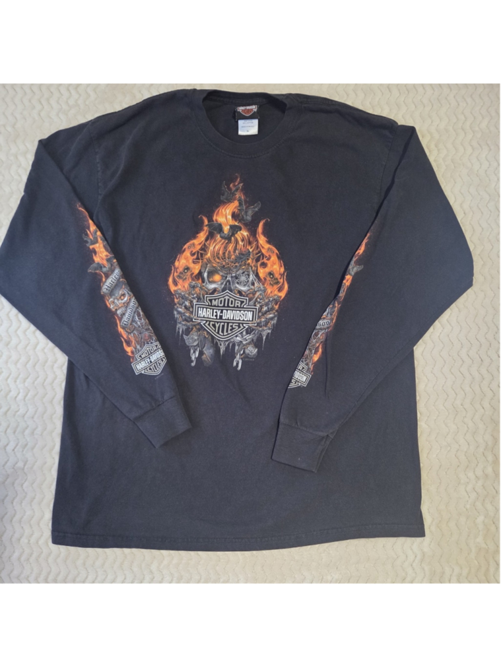 harley davidson flame shirt